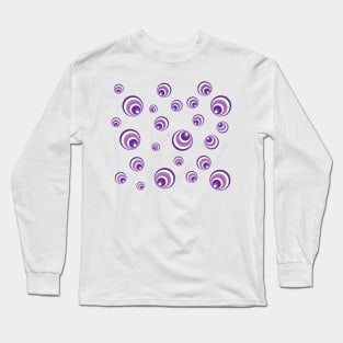 Pop Art Bubbles - purple Long Sleeve T-Shirt